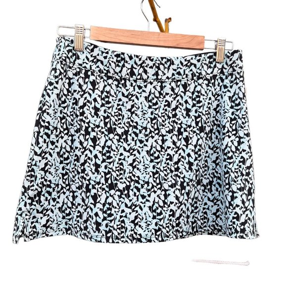 Tranquility by Colorado Clothing Pants - Tranquility By Colarado Clothing Womens Black White Leaf Print Skort Skirt Sz M